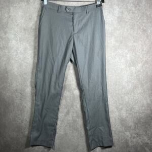 Inserch Super‎ 120s Fratelli Dress Pants Mens 34X32 Gray Flat Front Straight Leg